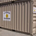 rental container in need of shipping container repairs