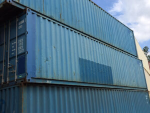 Used Steel shipping Containers Showing Typical Surface Condition