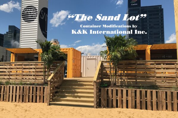 "The Sand Lot" Bar & Grille, made with containers modified by K+K Containers.