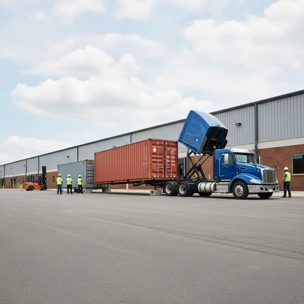 Shipping container delivery to Washington DC commercial property